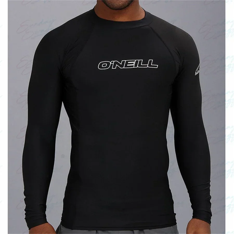 

Men's Surfing T-shirt Sportswear Swimwear Long Sleeved Swimming Top UV Swimming Tight Rash Guard Surfing Swimsuit Rashguard