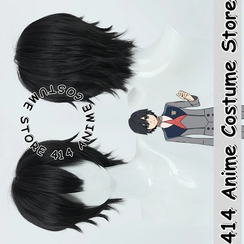 

Game & Anime Hiro Cosplay Wig Darling in the Franxx Heat-Resistant Fiber Synthetic Hair