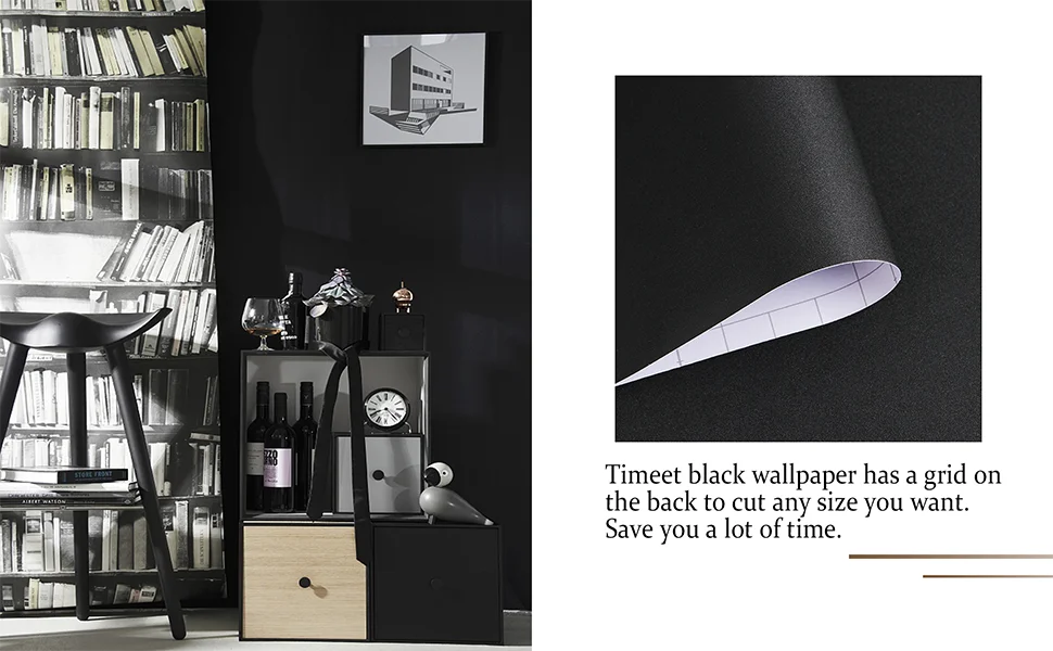 55 cm breite, wasserdichte, matte Tapete, weißes Vinyl, selbstklebende Aufkleber für Wandmöbel, Wohnzimmer, Kontaktpapier, Heimdekoration – Detail 10