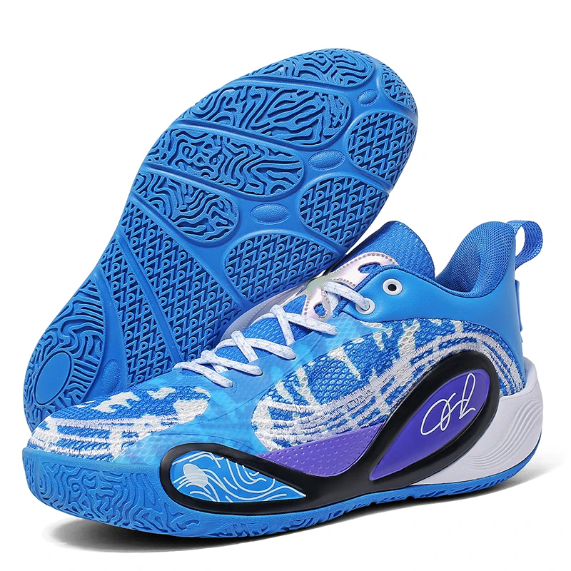 高品質男性バスケットボールシューズ女性ブランドデザインバスケットボールスニーカー男性屋外ゴム滑り止めスポーツトレーニングシューズ男性