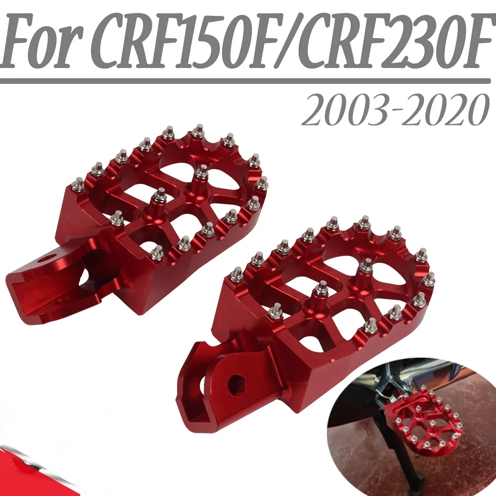 CRF150F CRF 150F Footpegs Foot Pegs CRF 230F CRF230F Footrest for HONDA  CRF 150 230 F 2005 2004 2007 2023 2022 2021 2020 2019