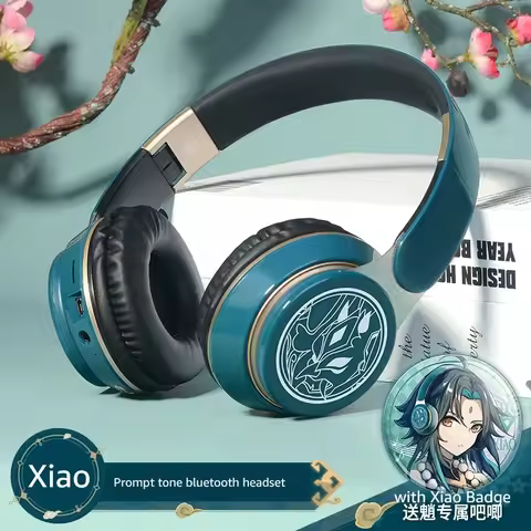 Venti Genshin Impact Gaming Headphones Game Xiao Hu Tao Wireless Bluetooth Comfortable Stereo Foldable
