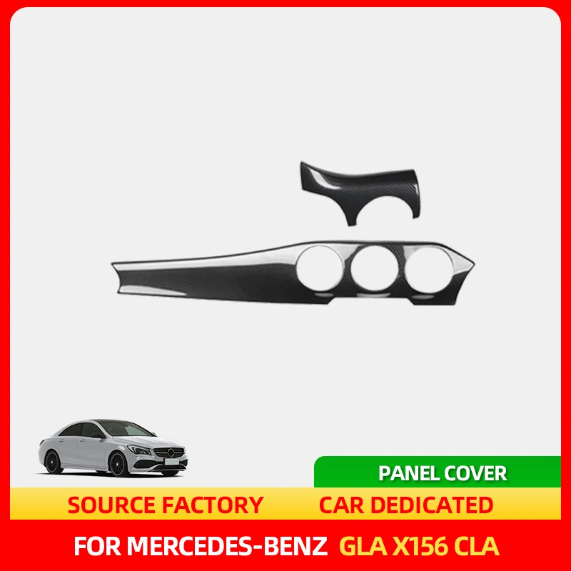 

Внутренние наклейки, 2 шт., приборная панель, центральная консоль, розетка для кондиционера, декоративная полоса для Mercedes Benz GLA X156 CLA C117 2013-2