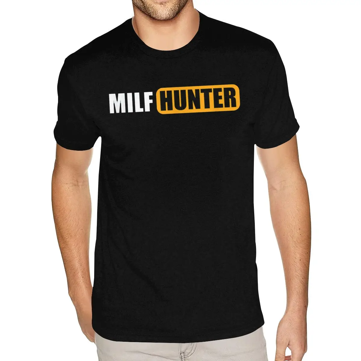 

Milf Hunter Gift Tees Shirts Teenagers 2020 Fashion Tee Shirts Man Short Sleeves Discount Branded Apparel