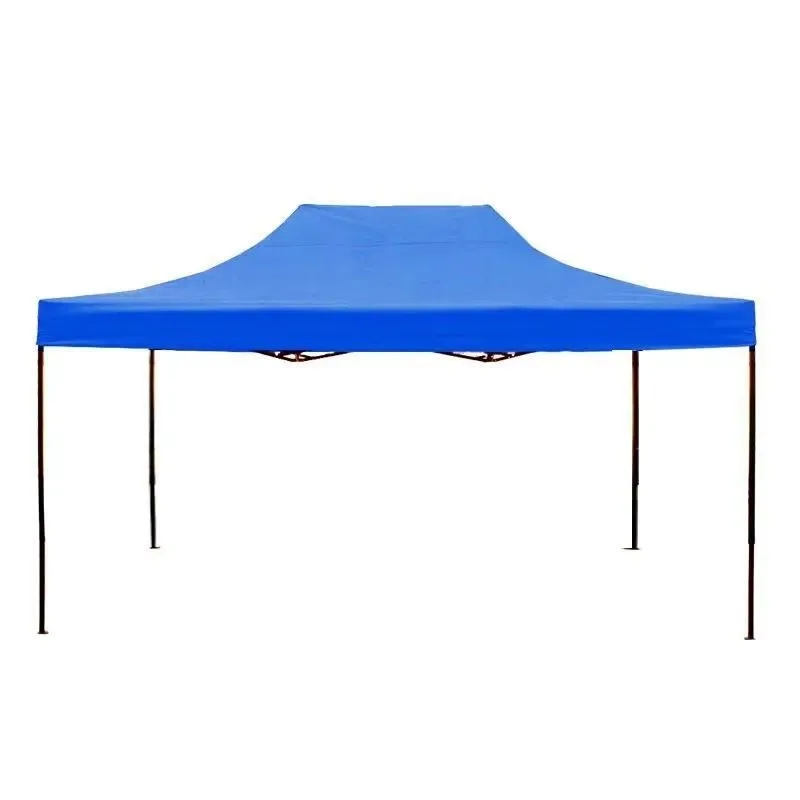 3x4.5m Outdoor Folding Canopy Tent Telescopic Sunshade Shelter Four Legged Umbrella Shed for Advertising Parking Booth