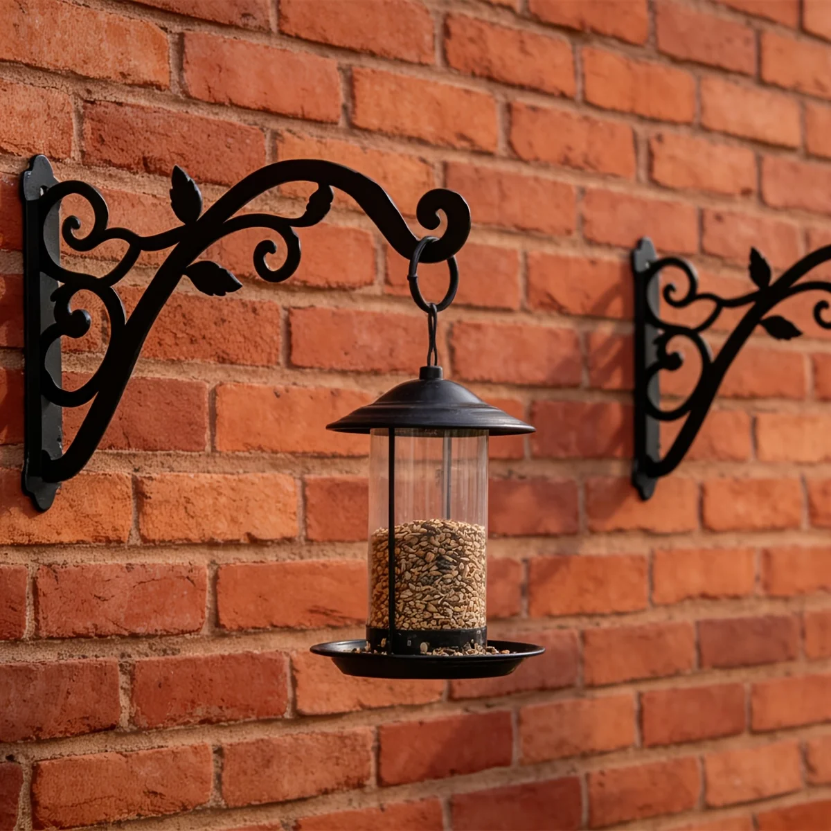 Heavy Duty Plant Hooks for Hanging - Metal Wall Hangers Indoor/Outdoor, Sturdy Plant Bracket for Bird Feeders, Planters