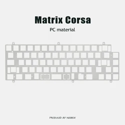 Keebox Matrix Corsa 6xv PC PP POM FR4 ALU Carbon Positioning Plate Keyboard Kit PCB Mounted Mechanical Keyboard Custom Plate