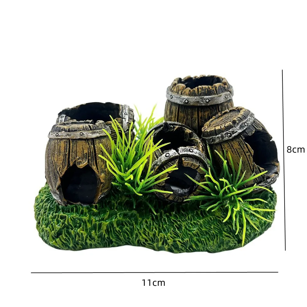 Aquarium Künstliche Brücke Harz Landschaft Dekoration Brücke Aquarium Ausrüstung Zubehör Ornament Höhle Aquatische Haustier Fisch