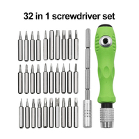 32 In 1 Screwdriver Set With 30 PCS Torx Cross Magnetic Screw Driver Bits For Phone Laptop Non-slip Hand Tool