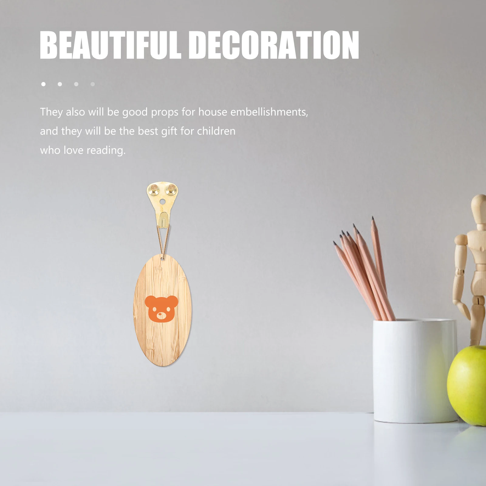 6 قطعة الكتابة على الجدران الخيزران الإشارات المرجعية اليدوية Diy بها بنفسك فارغة المرجعية هدية تخرج طالب القرطاسية على الوجهين 0.2 سنتيمتر سمك