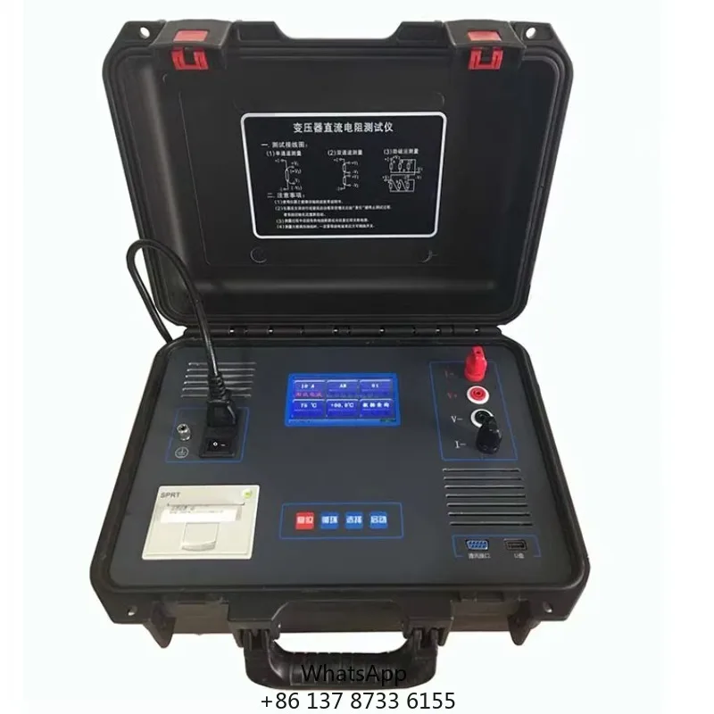Huazheng Electric Transformer Winding Resistance Meter 5a Winding Low Dc Coil Resistance Tester Price