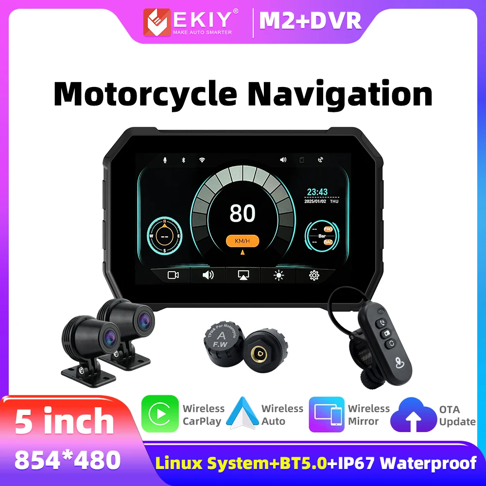 Ekiy 5Inch Motorcyc…