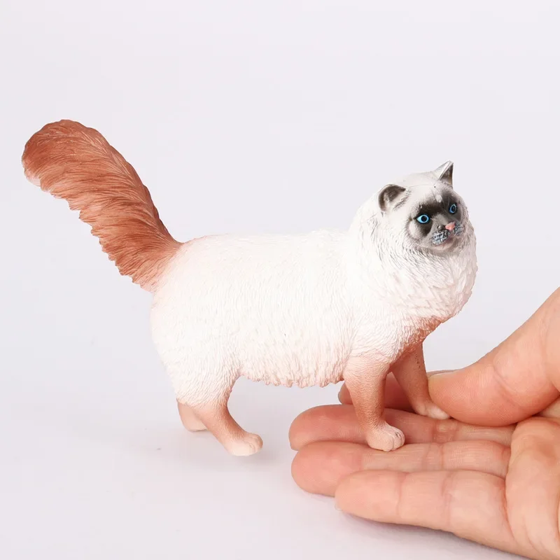 

OozDec Cat Model Kitten Landscape Ornament Fake Plastic Cat Desktop Cat Ornament Desktop Realistic Statue Tablescape Decor