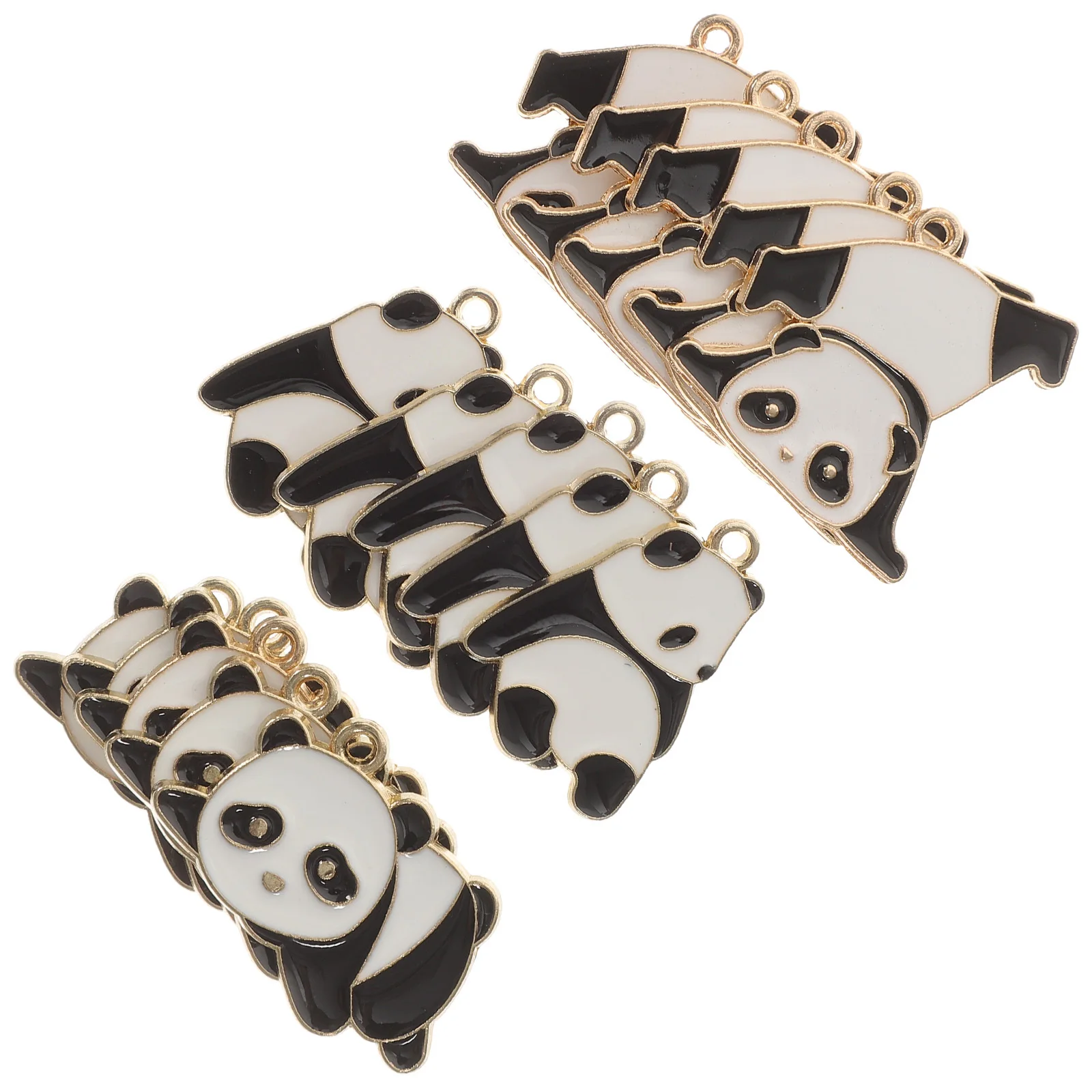 

15 шт. подвеска в виде панды, подвесные украшения, разноцветные аксессуары ручной работы, подвески для DIY, ожерелье, браслет, серьги, декоративные