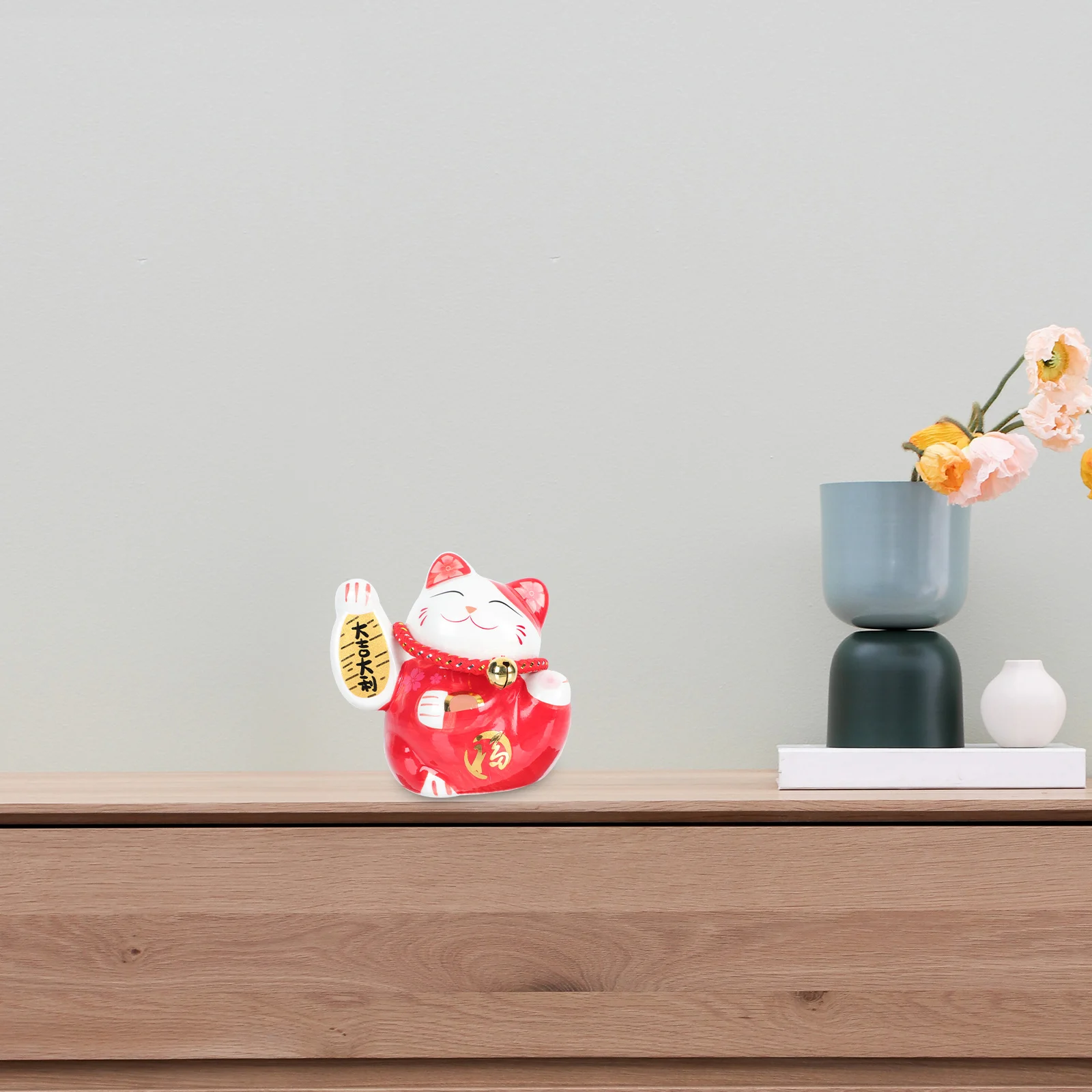 

1Pcs Stylish Ceramic Cat Ornament Premium Quality Household Decorative Addition Cabinet Bookshelf Gift Holiday