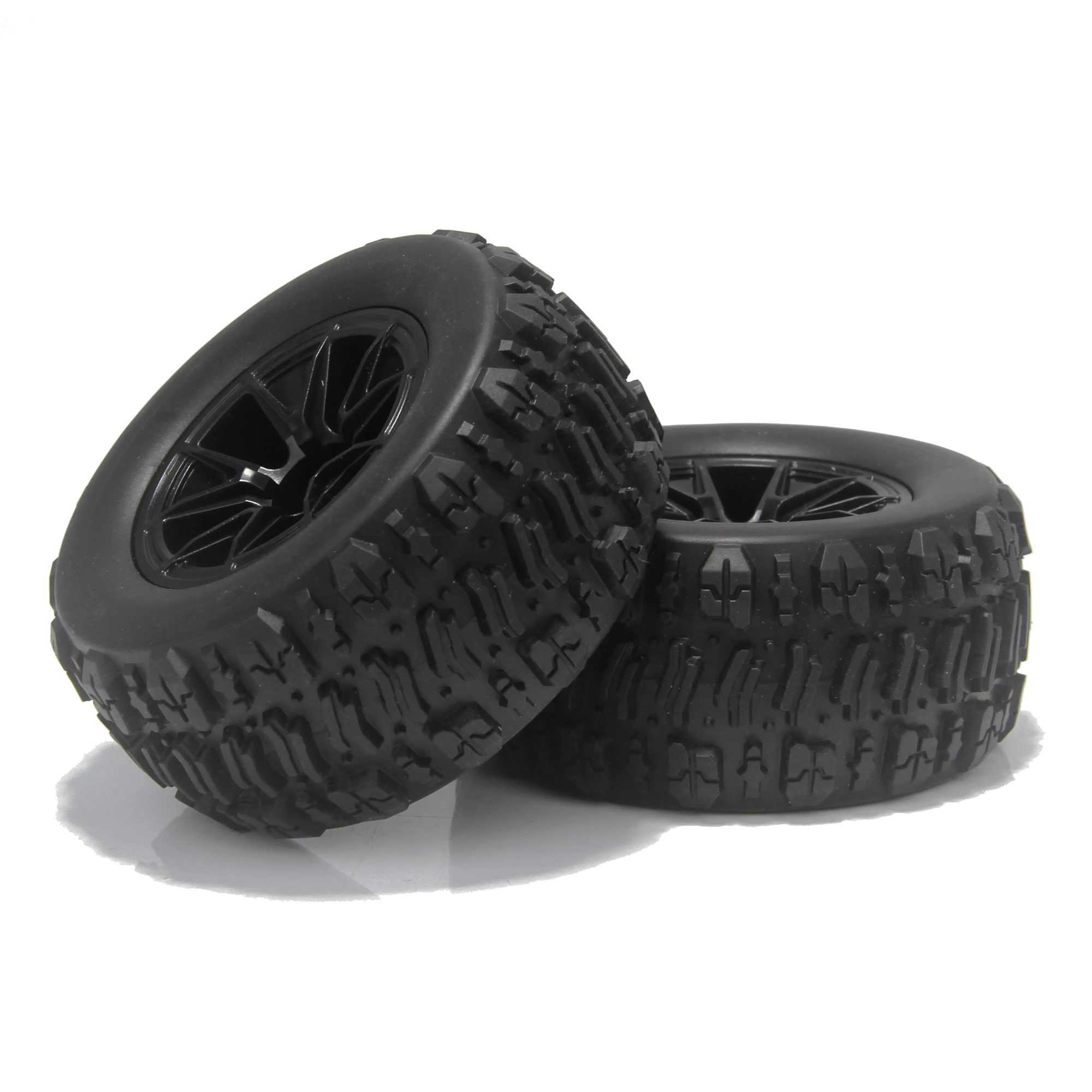 4PCS NEEBRC 90mm 12mm Hex Monster Tires Wheels for 1/14 1/16 RC Car Truck WLTOYS 144001 144010 HBX 16889 16890 SCY 16101 16102