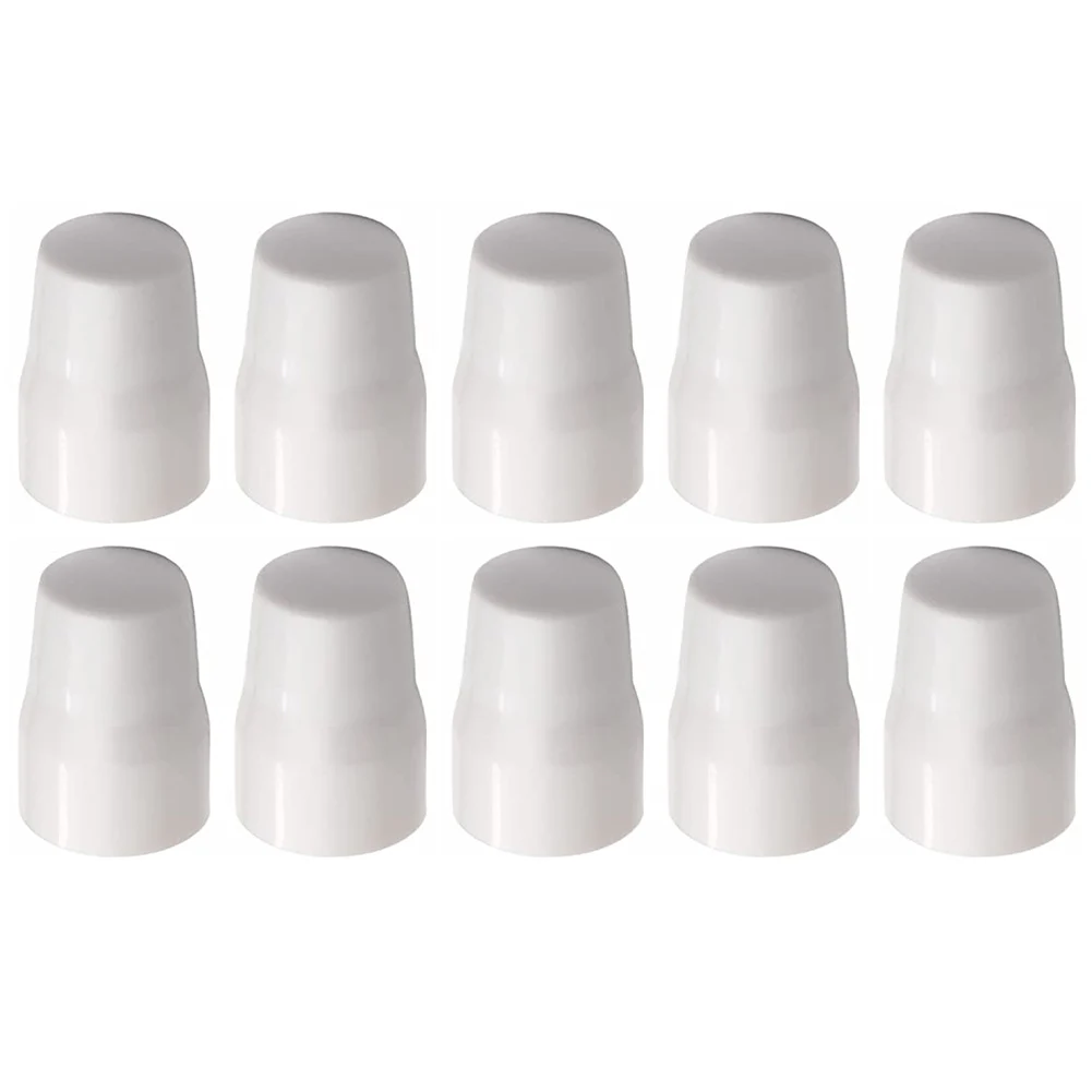 Color: White Push-Fit Cap Protection Safety ABS Plastic Cap Better Grip Design Convenient Installation Process