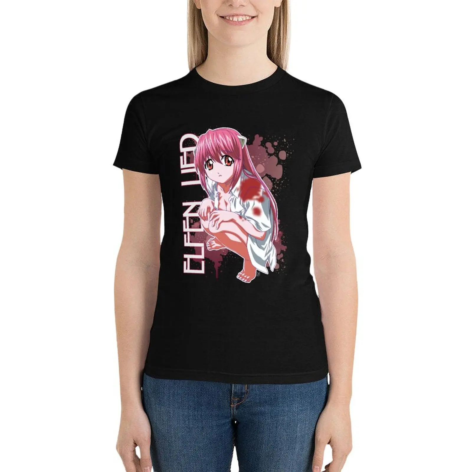 Elfen Lied T-Shirt kawaii clothes summer clothes cute clothes hippie cute t-shirts for Women