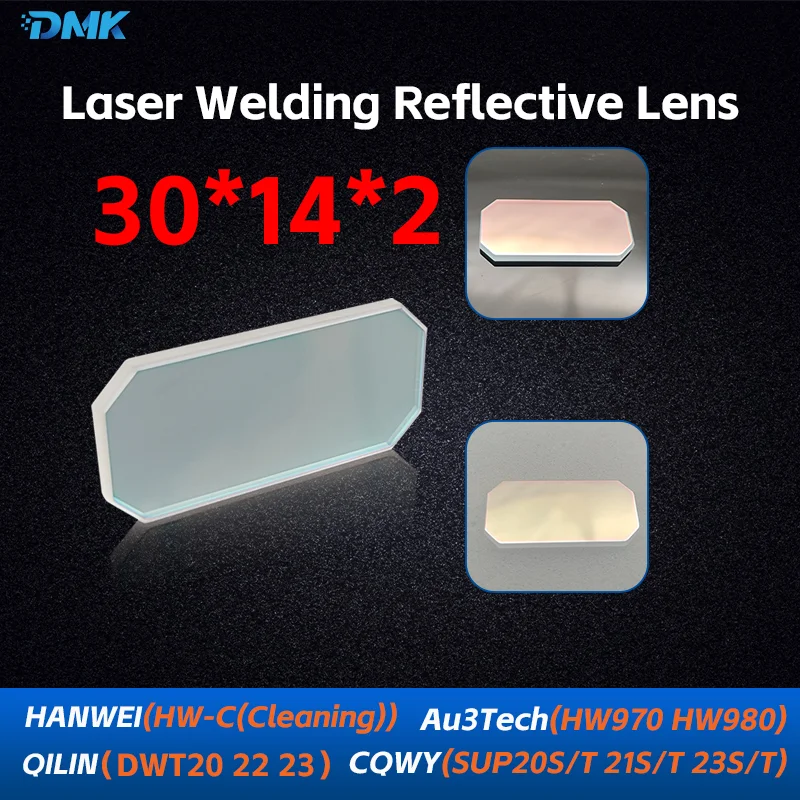 Laser Soldagem Espelho Reflexivo Lente do Galvanômetro Arma de Limpeza 30*14*2 para Sup21t Hw970 Dwt20 Laser Head Hanwei Hw-c