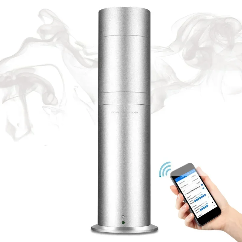 Silent aluminum electric fragrance diffuser machine air freshener scent market machine bluetooth aroma diffuser machine Hot sale