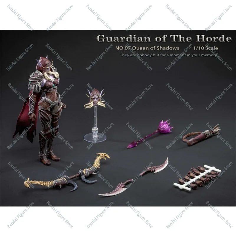 그레이 나이트 1/10 스케일 수집용 피규어 오르크 호드의 수호자 No.O7 그림자 여왕 8인치 여성 군인 액션 피규어