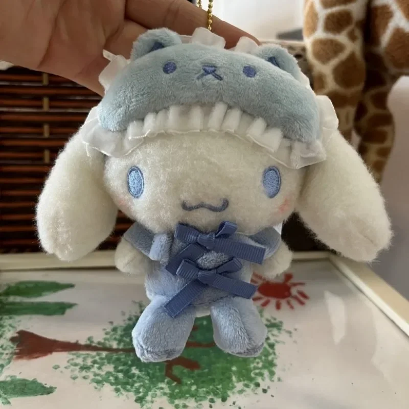 Bonito sanrio pijama máscara de olho série olá kitty kuromi melodia hangyodon boneca de pelúcia pingente anime boneca decoração chaveiro presentes