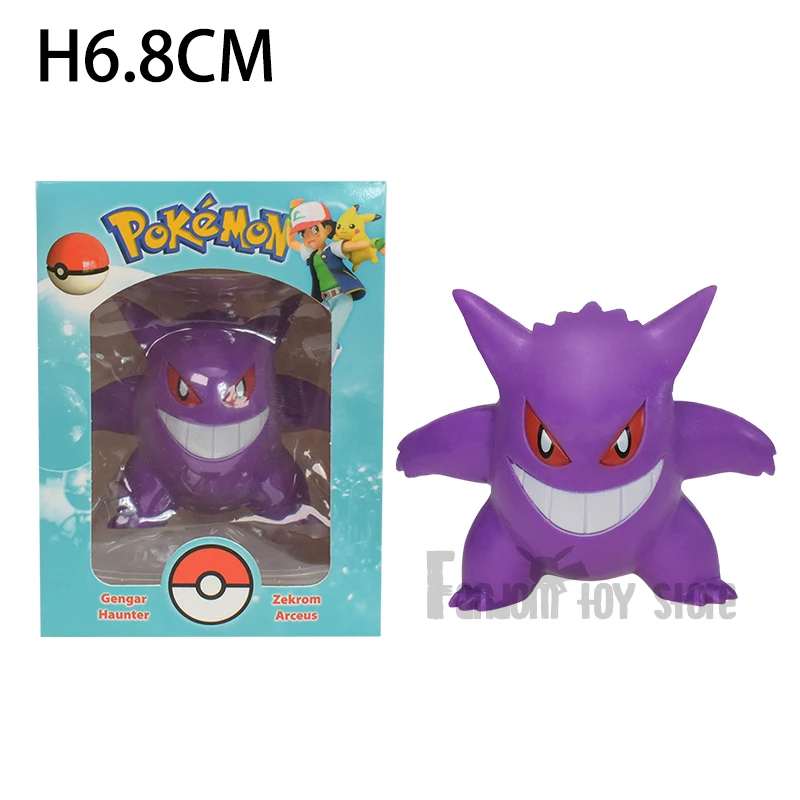 Pokemon Figure Gengar Haunter Machamp Registeel Blaziken Pinsir Psyduck Zekrom Movable PVC Toy Kids Birthday Gift