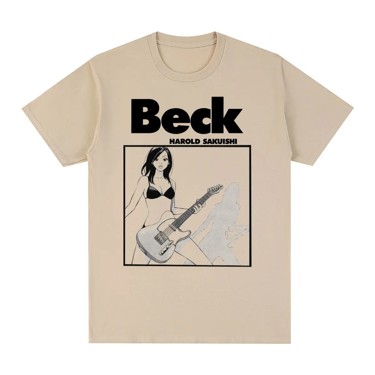 BECK Vintage T-shirt Anime Aesthetic Art Cotton Men T shirt New Tee Tshirt Womens Tops