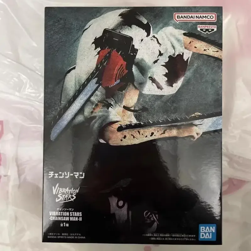 

Оригинальный новый Bandai Banpresto, бензопила, человек, вибрационные звезды, Denji, аниме, фигурки, модель 14 см, коллекционная декоративная игрушка