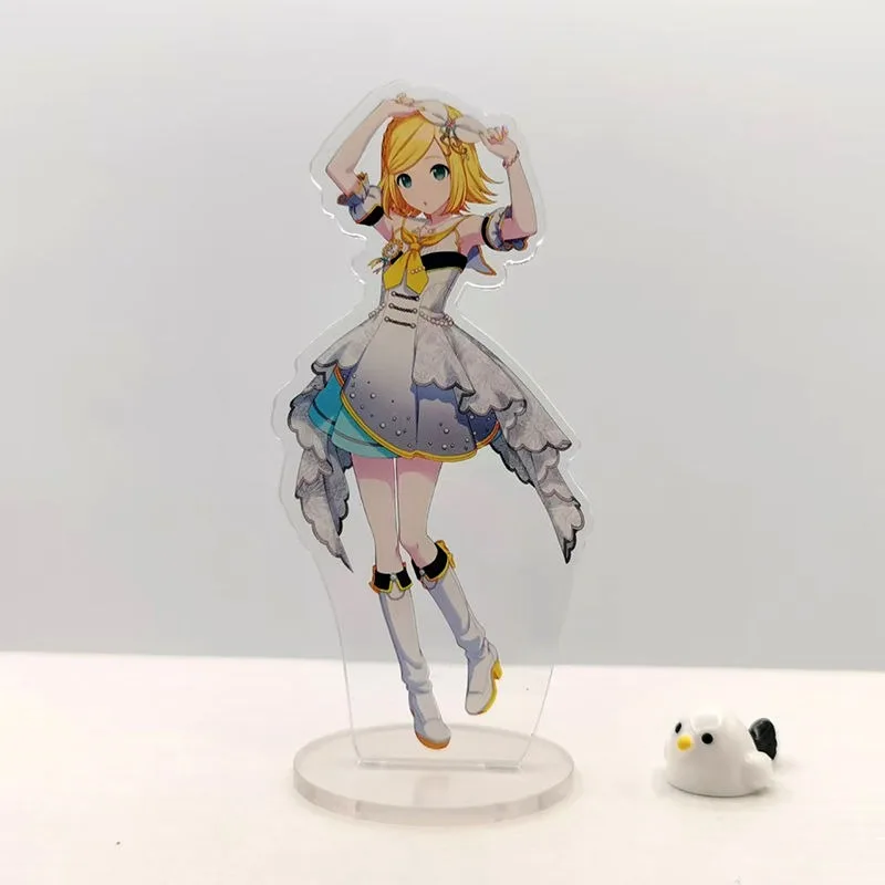 Piapro Characters Acrylic Stand Figure Kagamine Rin Megurine Luka Anime Peripherals Cartoon Originality 10cm Desktop Ornament