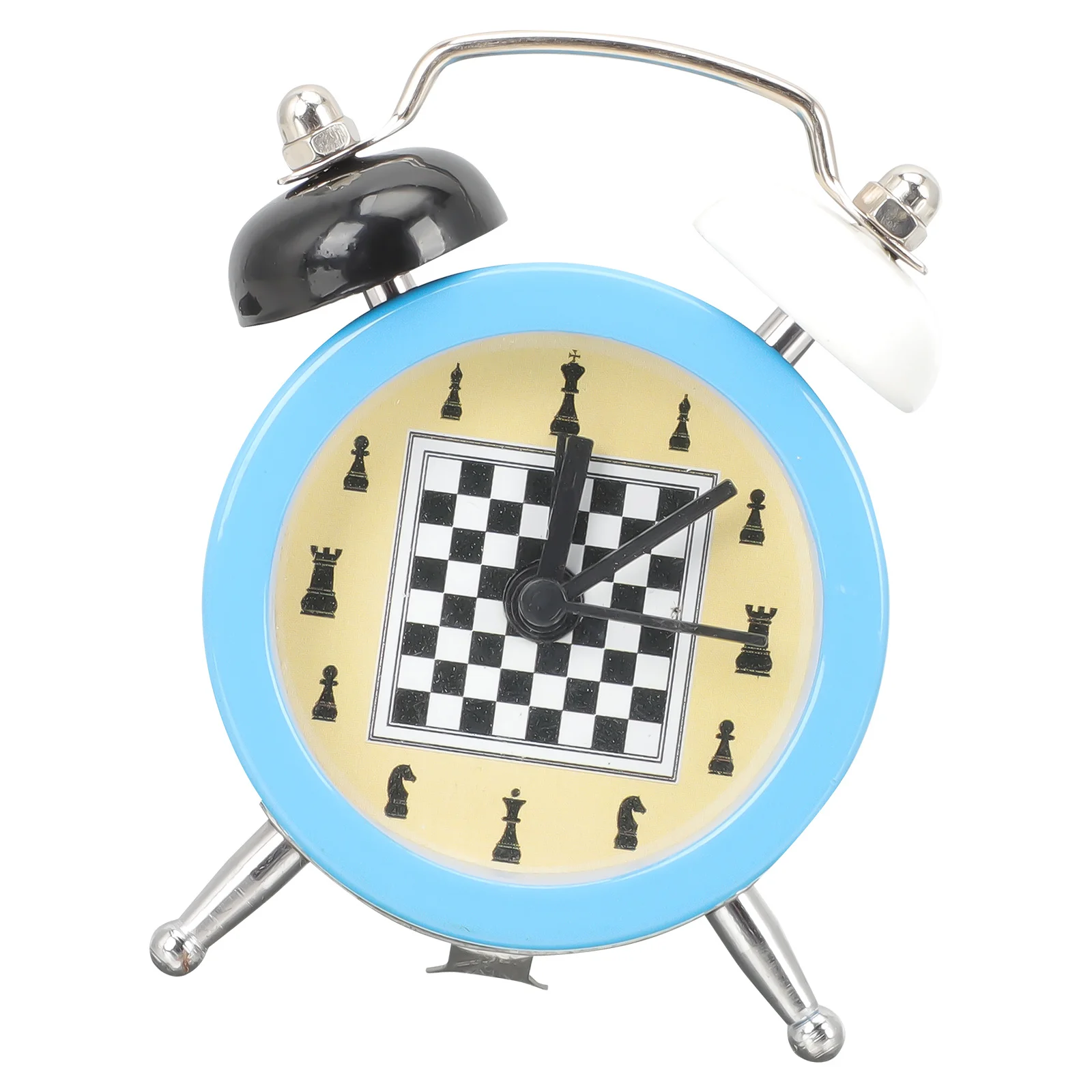 

Mini Operated Chess Alarm Clock Compact Desk Timer Small Silent Bedroom Table Clock Decorative for Home Office