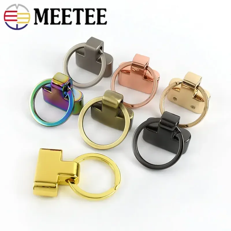 2/5Pcs 20/24mm Metal O Ring Buckles Key Hook Bag Strap Stopper Buckle Keychain Tassel Pendant Clip Clamp Keyring Screw Clasp