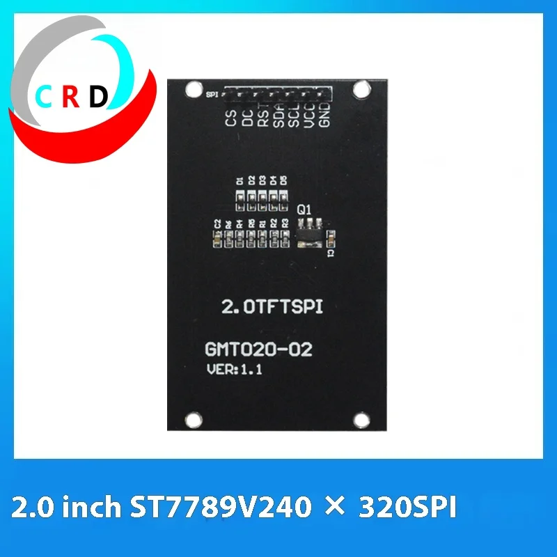 Chanruida 2,0 pulgadas TFT LCD módulo LCD 240x320 a todo color ST7789 pantalla pequeña SPI arduino pantalla táctil pantalla arduino