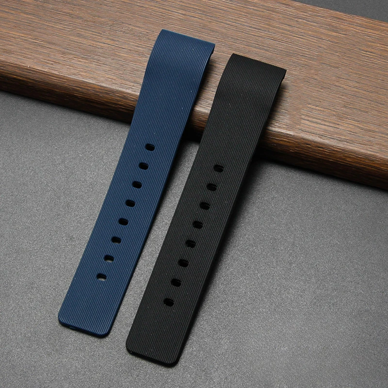 الرياضة في الهواء الطلق مقاوم للماء Sweatpoof تنفس واجهة مسطحة سيليكون حزام الساعات لكارتييه سانتوس ساندوز الصلب مشبك حزام