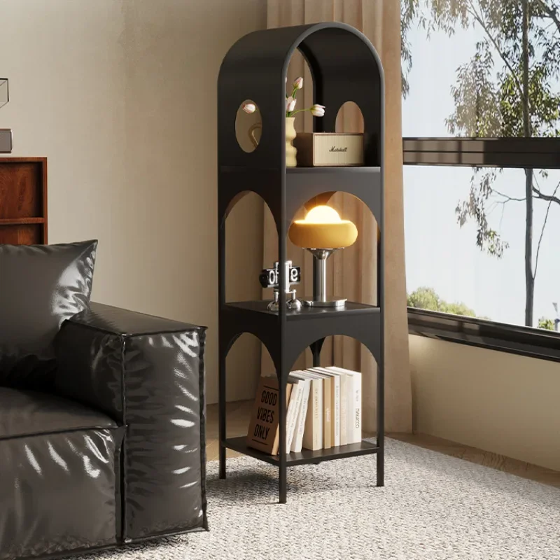 luxury high-end sense, creative floor bookshelf, commercial partition shelf, medieval home use, living room display shelf