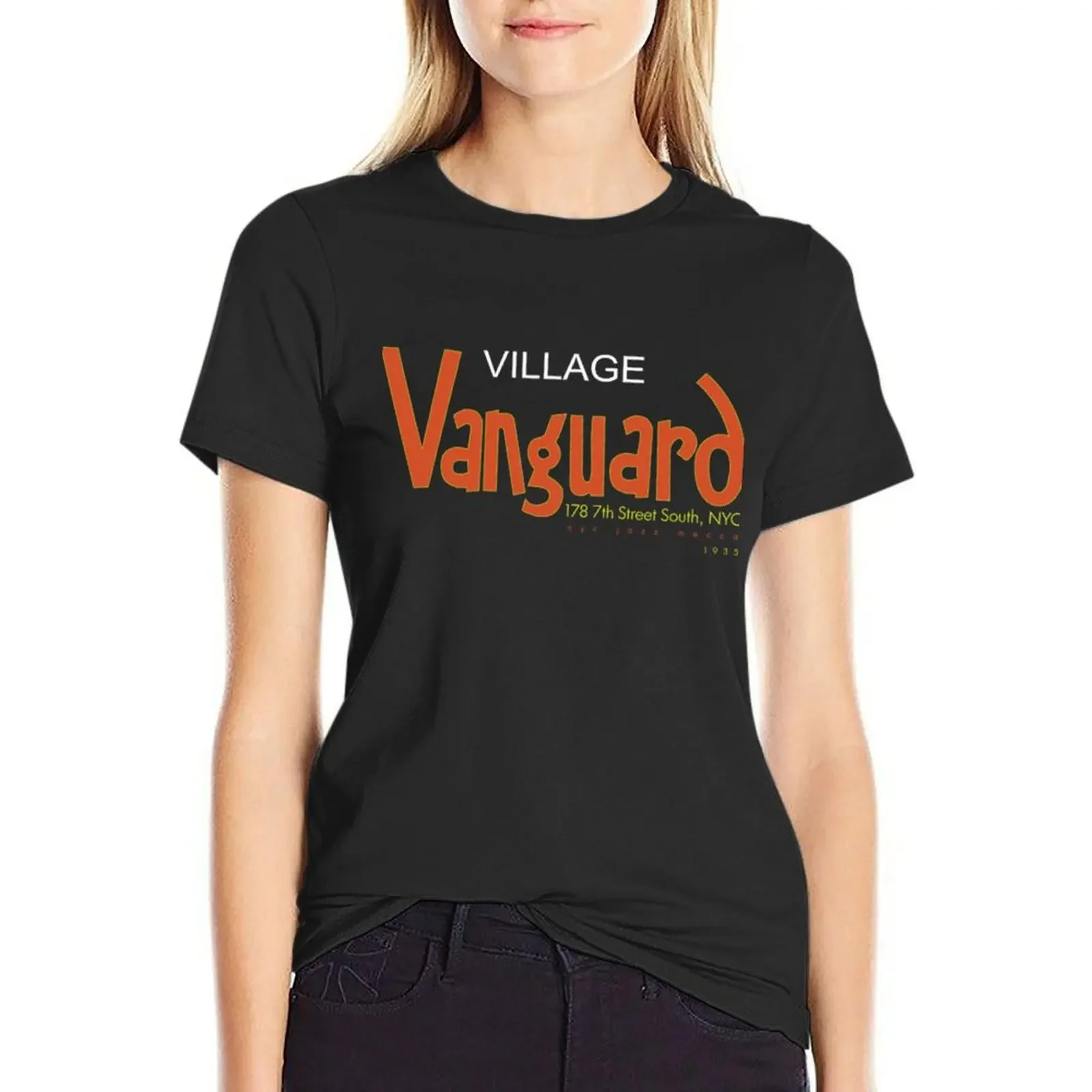 

Village Vanguard T-Shirt Short sleeve tee vintage summer clothes customs design your own Woman clothes