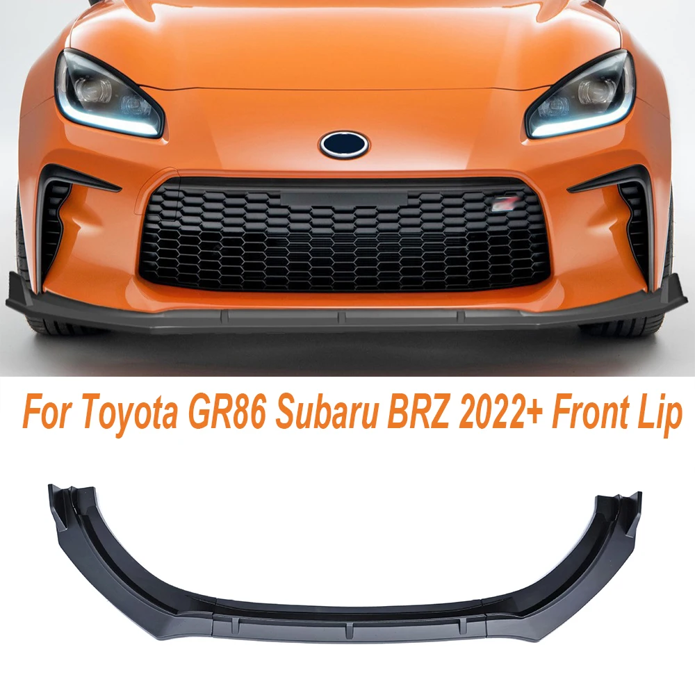 

Car Front Bumper Lip Splitter Diffuser Body Kit Spoiler Bumper Guard Protector Auto Accessories For Toyota GR86 Subaru BRZ 2022+