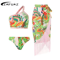 ZAFUAZ-traje de baño Vintage para mujer, Bikini Sexy de dos piezas, traje de baño de diseñador, ropa de playa de verano, 2024