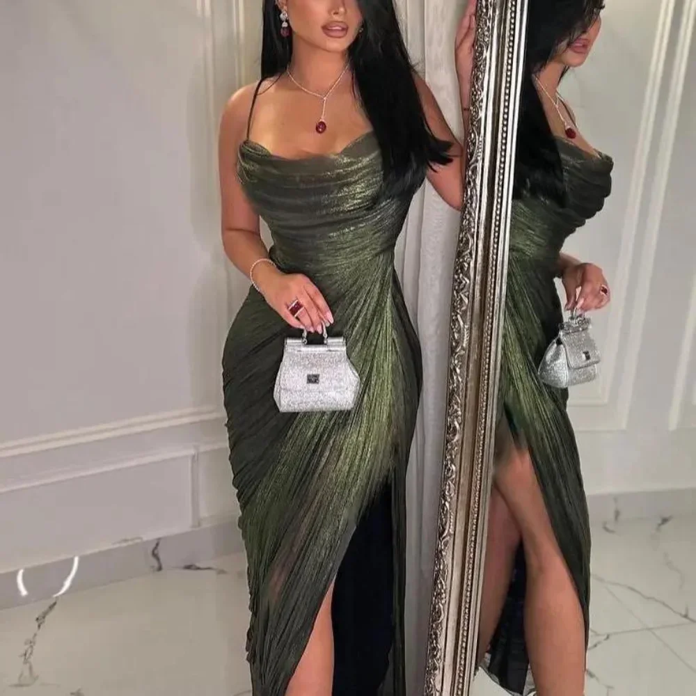 

Ciynsia Индивидуальные платья для выпускного вечера Русалка Плиссированные сексуальные вечерние платья