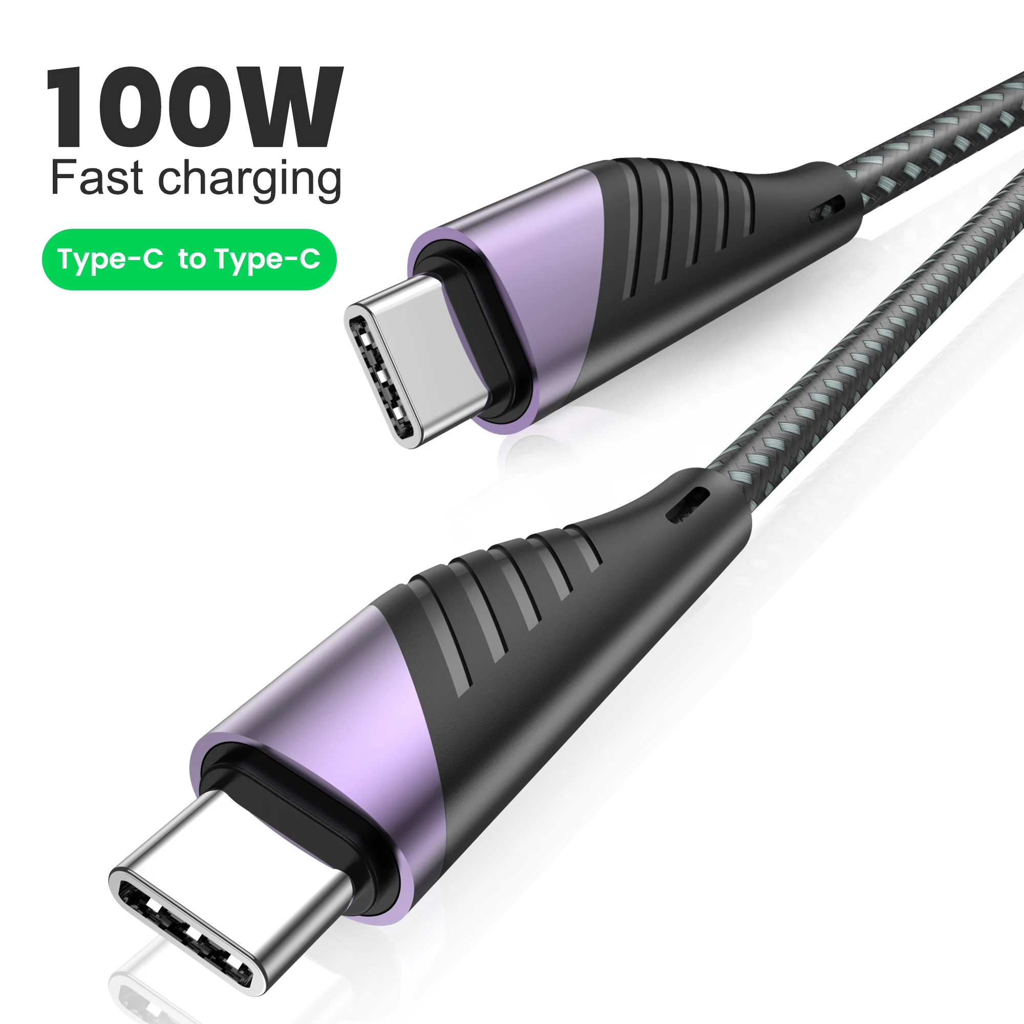 

PD100W USB C Cable Super Charging For Samsung S25 S23 TO Cable USB Type C For iPhone Xiaomi Type C Cable Quick Fast Charger