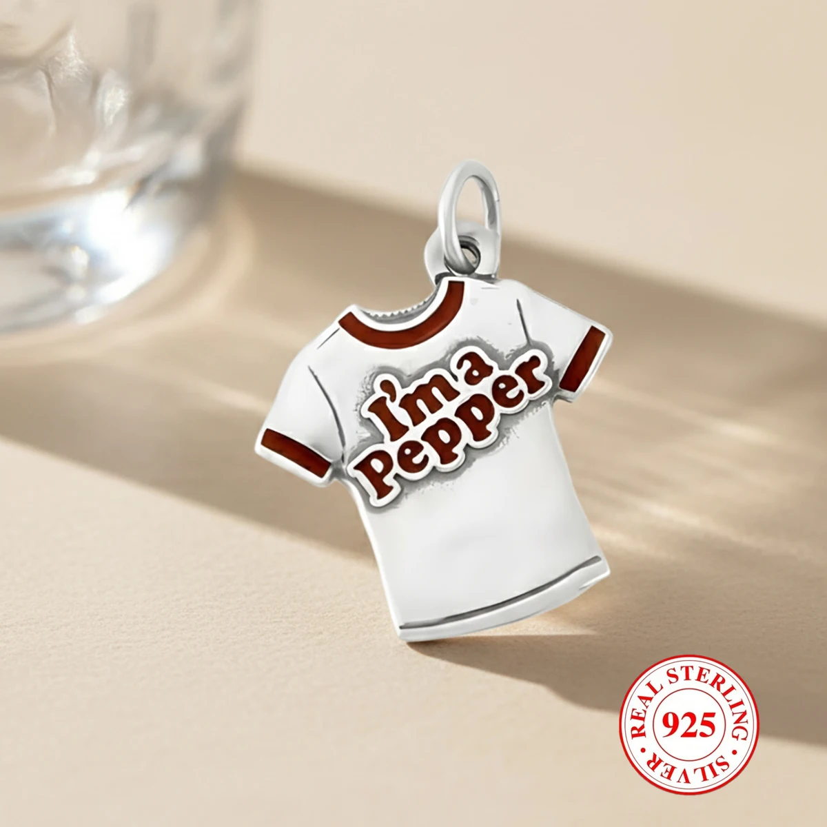 

1pc S925 sterling silver Short sleeves Pendant,Unique and Retro style DIY pendant , for daily, party, and banquet decoration gif