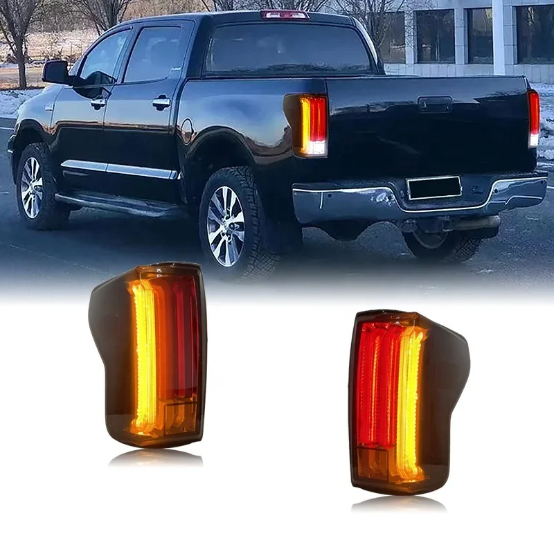 Pick Up Truck Lights For Toyota Tundra 07-13 Led Tail Lamp With Dynamic Animation Car Rear Back Light Accessory