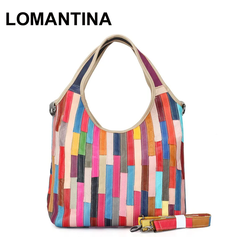 

Lomantina New Arival Bohemia 100% Genuine Leather Women Bags Fashion Flower Handbags Ladies Shoulder Bag