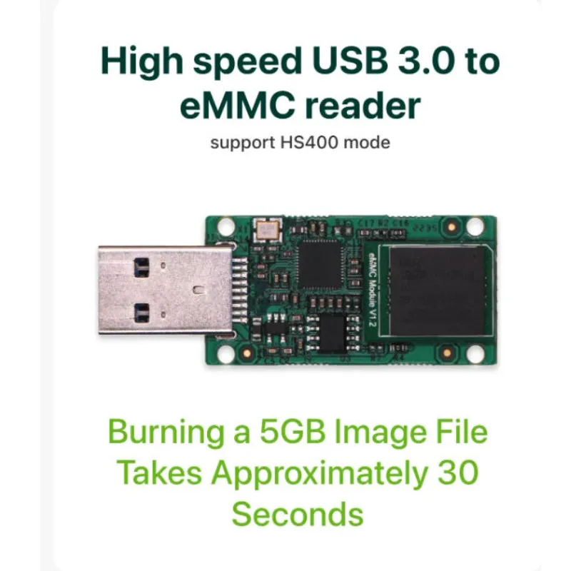 Radxa eMMC USB3 Reader for Radxa SBCs Compatible with Odroid PINE64 eMMC Module Linux Windows MacOS