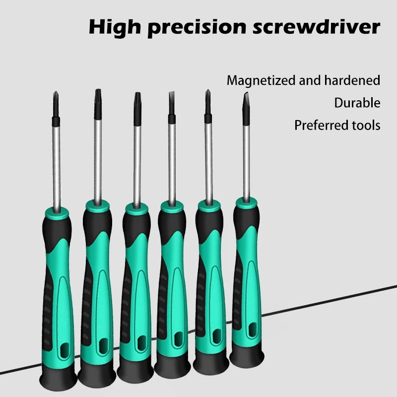 6 PCS Precision Electronic Screwdriver Set Cell Phone Computer Camera Precision Instrument Repair Professional Tools Hand Tool