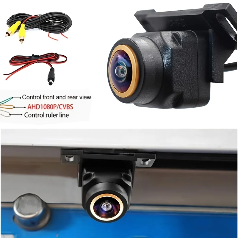 Versatile 1080P Car Camera with 170° Wide Angle, Night Vision, And AHD/CVBS Switchable -Front/Right/Left/Rear View Backup Camera