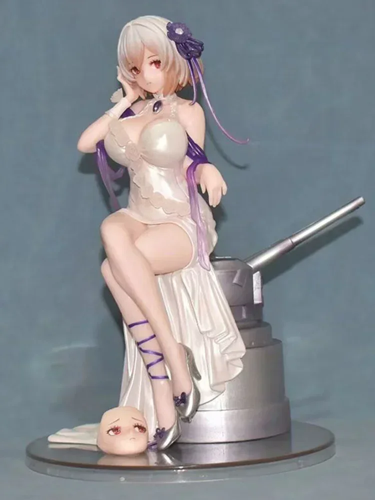 Figura de Azur Lane Hms Sirius de 20cm, figura de Anime, juego de rol, rosas blancas, colección de estatuas de chica Sexy, modelo de decoración, regalos de cumpleaños