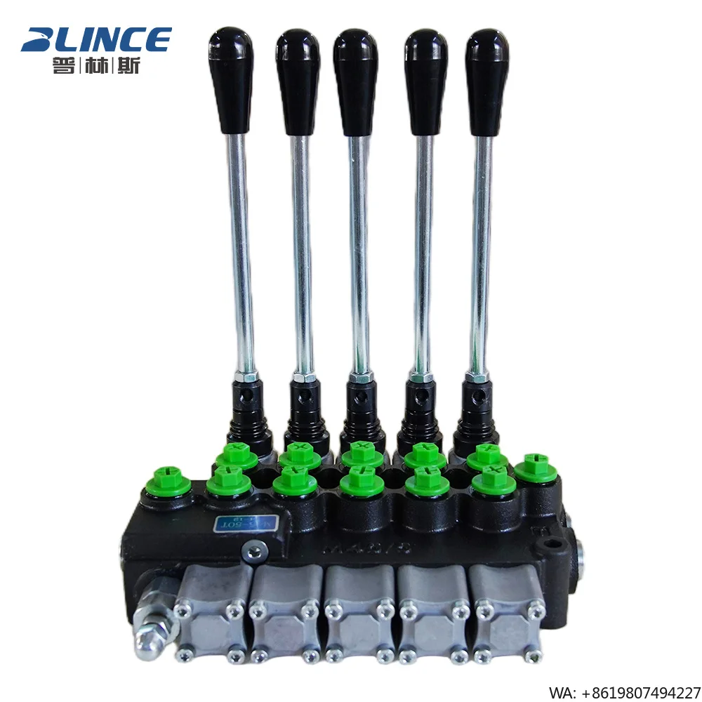M45 Series Multi-Way Directional Valve Hydraulic Micro Switch Control Hydraulic Handle Valve for Forklift Sanitation Vehicle
