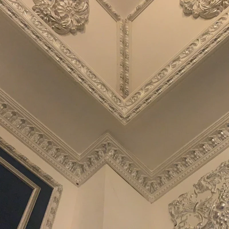 Frame line pu line French imitation gypsum TV living room background wall decoration can be painted