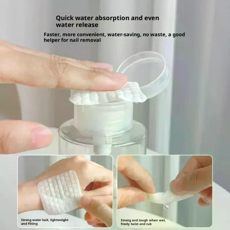 مزيل طلاء الأظافر مناديل مبللة قطنية منصات خالية من الوبر مانيكير منظف الأشعة فوق البنفسجية هلام المتاح إزالة الأظافر أوراق التطهير أداة #1
